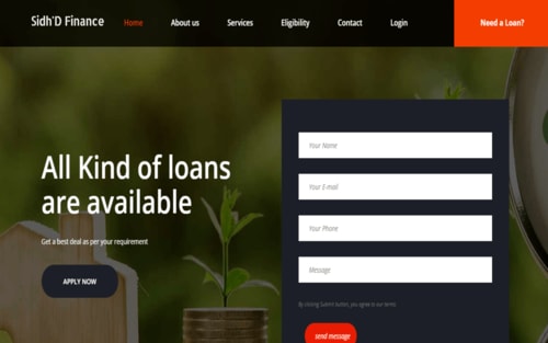 Business website development project by DV Group