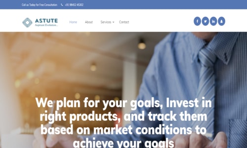 Corporate website development project