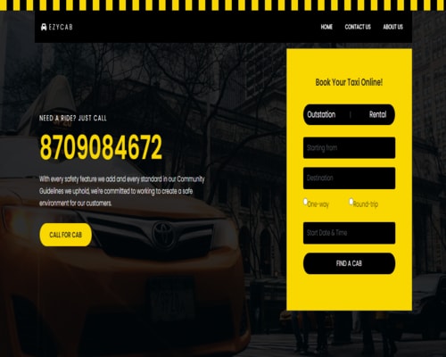 Landing page design project for lead generation