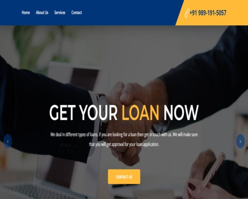 Responsive business website design preview